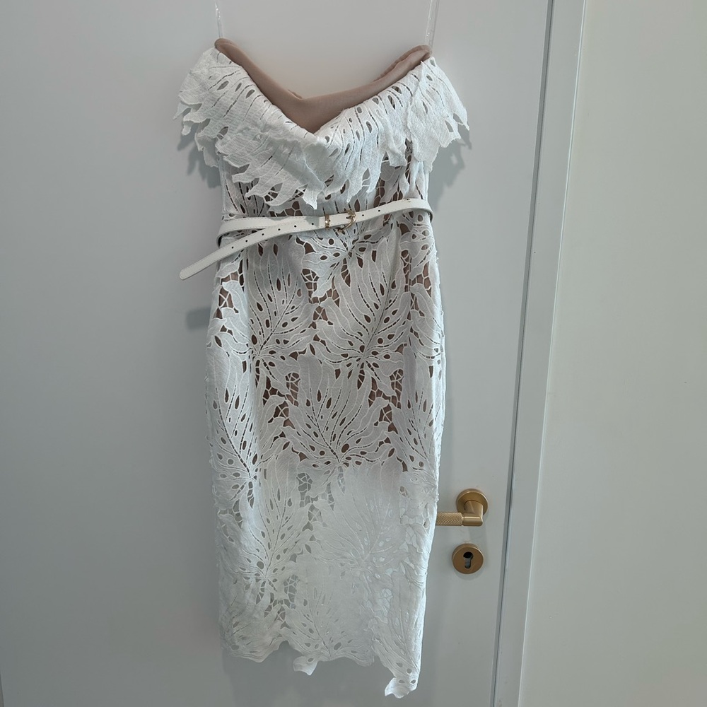 Mew Mews White Statement Dress